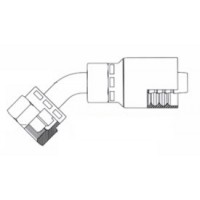 1/2 X 22MM Female 45° Swivel DIN (Light) 